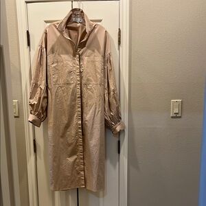 En Saison cinch back shirt dress